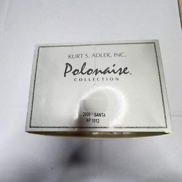 KURT ADLER Santa on Moon Xmas ornament Vintage Blown Glass Komozja Poland 2000 - Picture 12 of 14